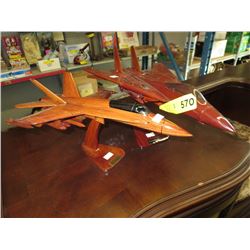 2 Wood jet plane models