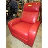 Image 1 : New Red leather reclining/rocking chair