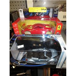 4 Die-cast scale model cars