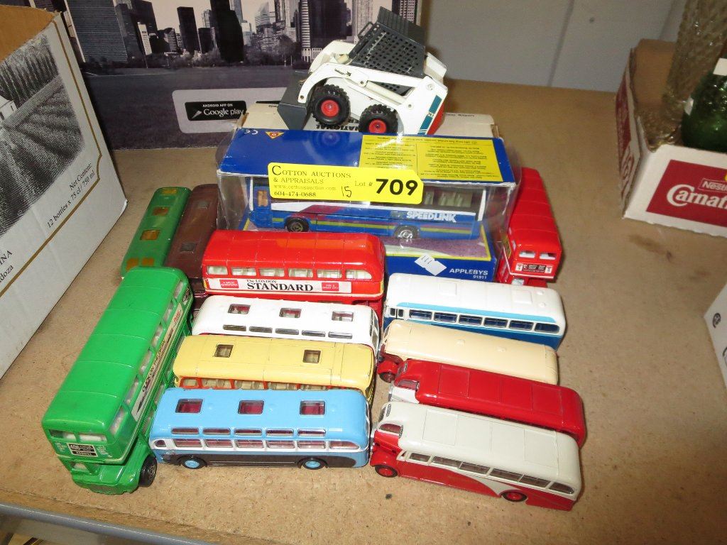 15 Diecast scale model vehicles