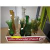 Image 1 : Vintage glass vases, mostly coloured