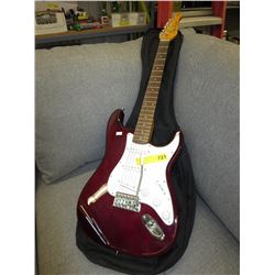 J. Turser electric guitar with case