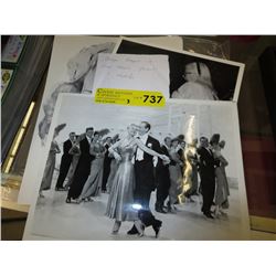 2 Ginger Rogers & Fred Astaire photos plus sketch
