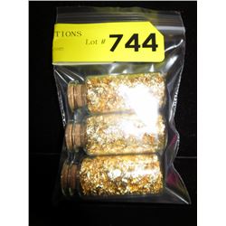 3 Vials of Gold leaf