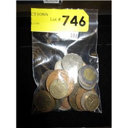 Approx. 20 World coins & tokens