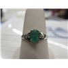Image 1 : 10KT Gold - Emerald & Diamond dinner ring