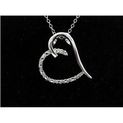 Ladies Diamond Heart Necklace