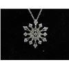 Image 1 : Diamond studded snowflake necklace