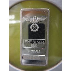 .999 Silver German Eagle & Iron cross bar