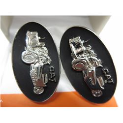 Man's pair of Caterpillar Cufflinks