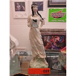 Artist signed Royal Doulton "Indian Maiden" - 1987