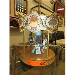 Musical carousel horse - 13" x 10"