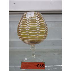 Superb 1920's enameled "Nailsea" vase