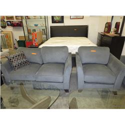 NEW - 3 Piece upholstered living room suite - Grey