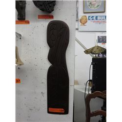 Laurence Andrews carved wall plaque