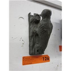 Vintage cast iron door knocker - Woodpecker