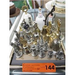 Miniature collectable Bells - Pewter & China