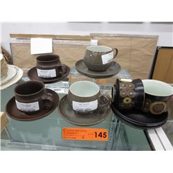 6 Vintage Denby cup & saucers