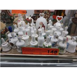 Collection of china bells - Approx. 35 pcs