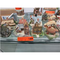 Memory Lane style house models - 8 pcs