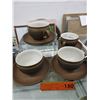 Image 1 : 4 Vintage Denby cup & saucers