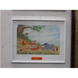 Framed Winnie the Pooh print