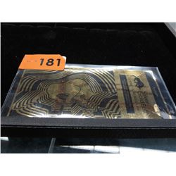 Gold Note. 1/10 Gram of .999 Gold