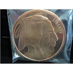 5 Troy oz. of .999 Fine Copper Bullion Art Round