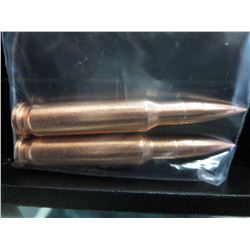 2 x .308 Caliber Fine Copper Bullion Bullets