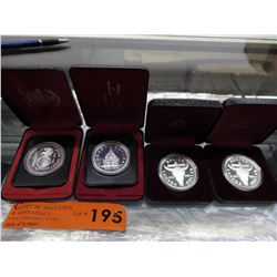 4 x Canada 50% Silver Proof Dollars