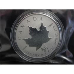 2014 Canada Maple Leaf $5.00 Silver Coin