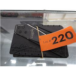 5 New card sharp credit card style knives