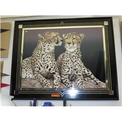 Vintage leopard print with mirror accents