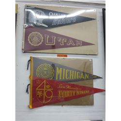 4 Felt Team pennants