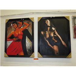 2 Paintings - Acrylic on canvas