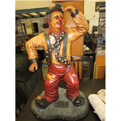Resin clown statue