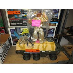 1983 GI Joe truck with 2 figures