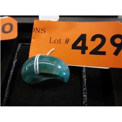 Green Jade ring, size 10