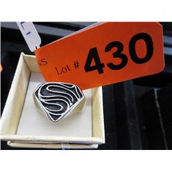 New stainless Superman ring, size 9.5