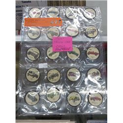 20 Different Jello car coins - 1960's