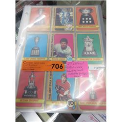 27 Different OPC hockey cards