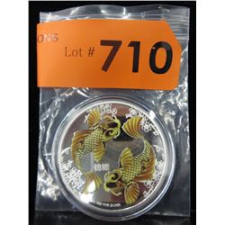 2012 Canadian Silver Japanese Koi fish coin