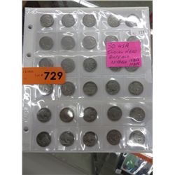 30 USA Indian head/Buffalo nickels