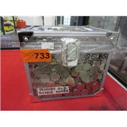 25 Lbs of Pennies, Nickels & Dimes
