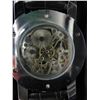 Image 2 : Men's Breitling style wind up skeleton watch