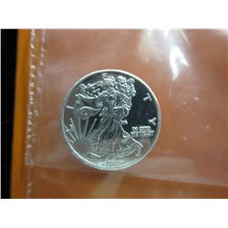 4 x .999 Silver 2015 Walking Liberty art rounds