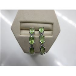 Brand new Peridot & Diamond Earrings