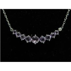 Amethyst & Diamond - front journey necklace