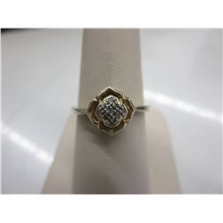 Ladies' Diamond studded flower ring