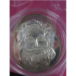 Estate -. 999 Silver Santa Claus shaped bullion